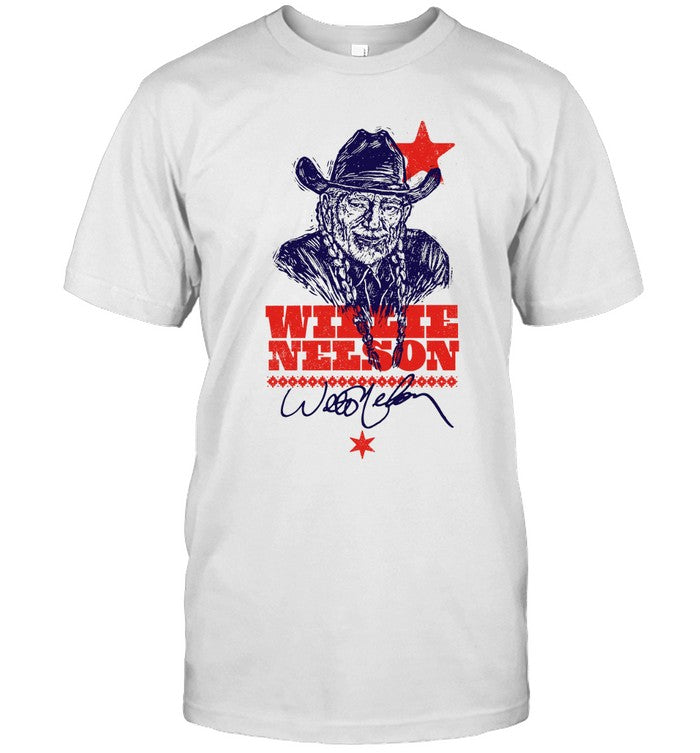 Willie Nelson Woodcut Portrait 2024 Shirt