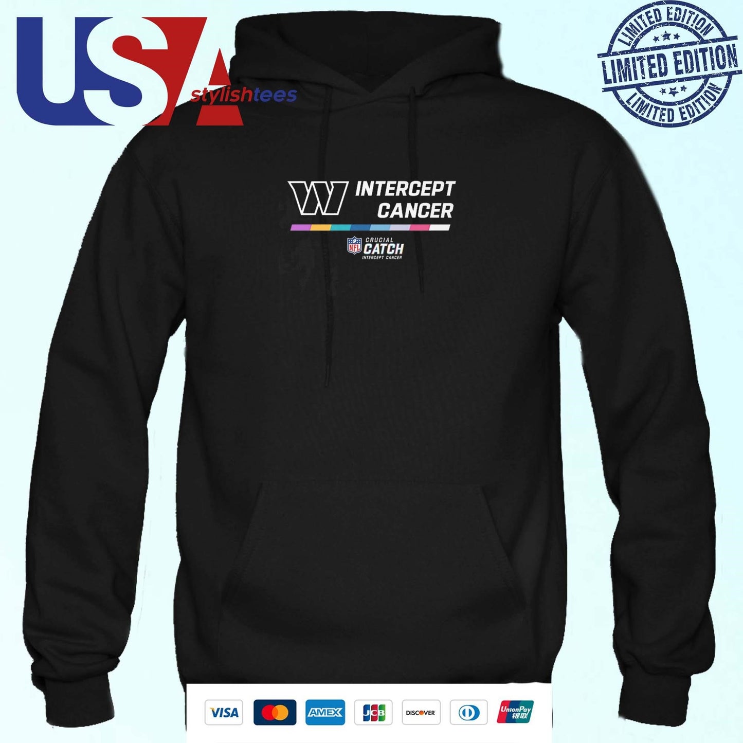 Washington Commanders 2024 NFL Intercept Cancer Crucial Catch Shirt