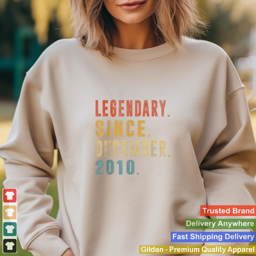 11 Year Old Legendary Since December 2010 11th B day Gift T Shirt