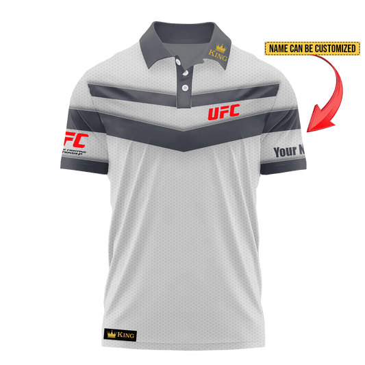 UFC Polo Shirt With Customizable Name - Limited Edition KING