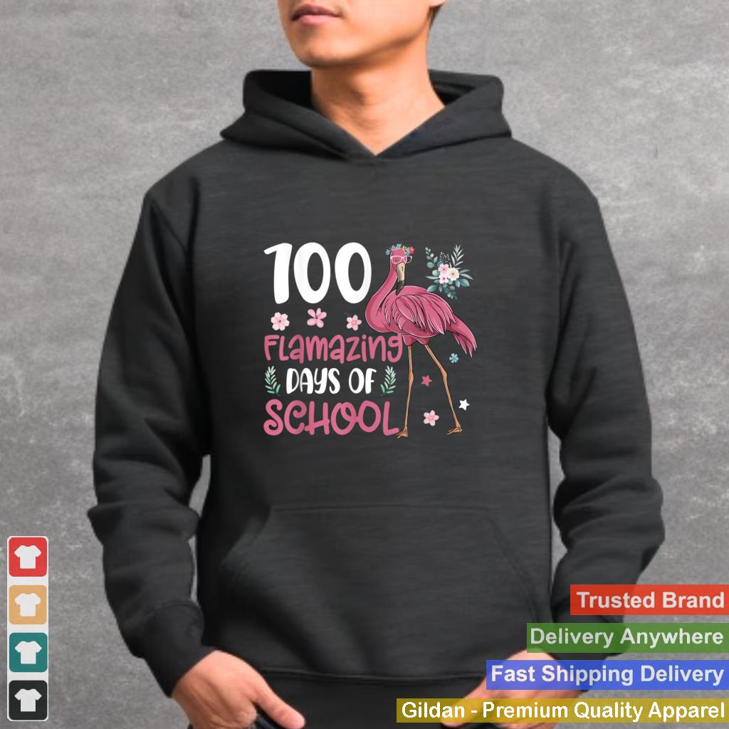 100-Flamazing-Days-of-School-Flamingo-100th-Day-Teachers-T-Shirt