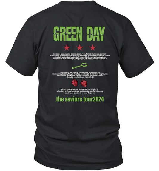 The Saviors Tour 2024 Greenday T-Shirt