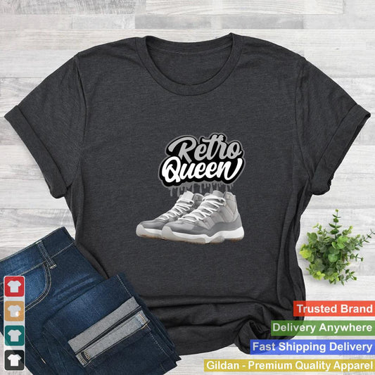 11 Cool Grey Sneaker Match Tees Retro Queen Merry Christmas T Shirt