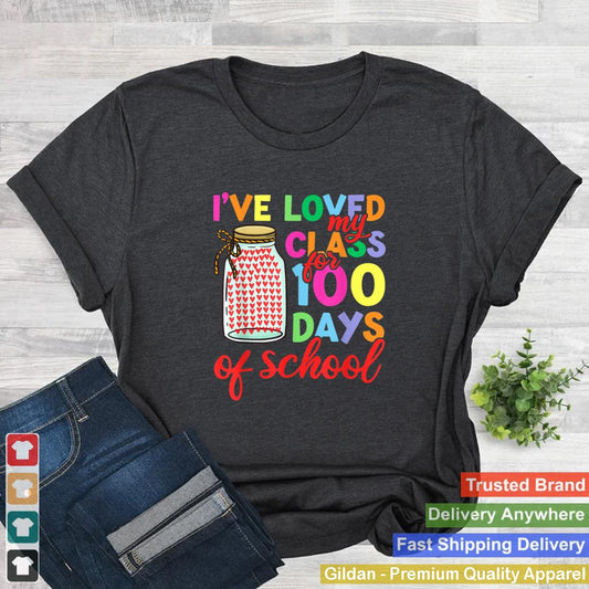 100-Days-Of-School-Shirt-Teacher-Men-Women-Loved-My-Class-T-Shirt