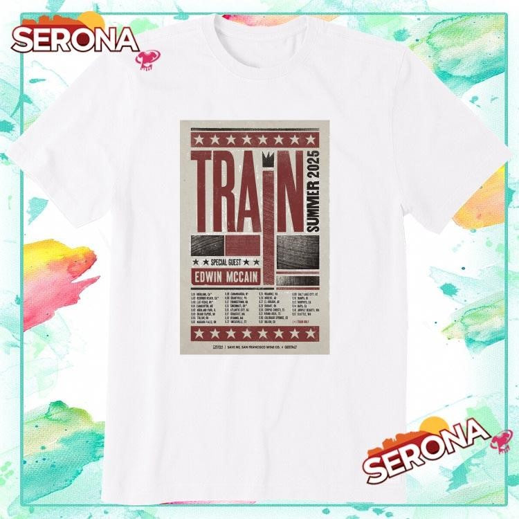 Train band special guest edwin mccain summer 2025 shirt