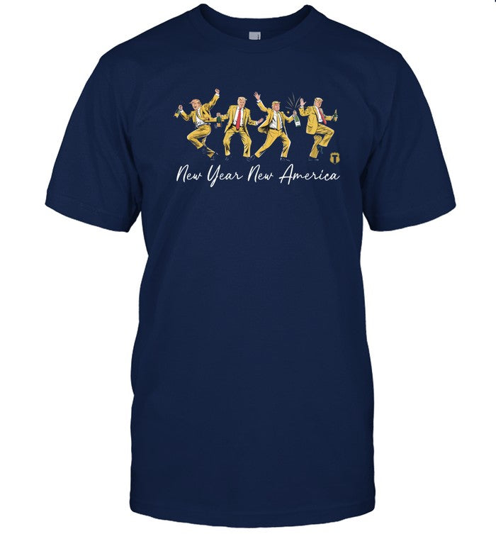 trump new year new america dance shirt