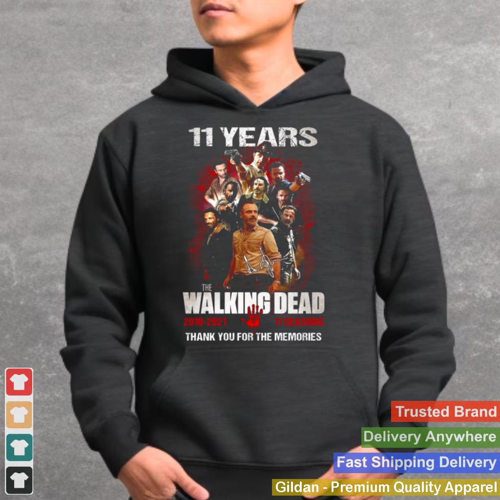 11 Years The Walking Dead Thank You For The Memories Shirt