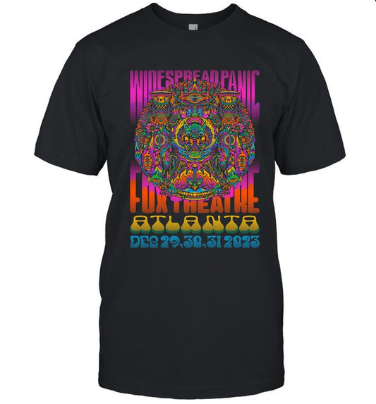 Widespread Panic Dec 29, 30, 31 2023 Fox Theatre Atlanta, GA Tee