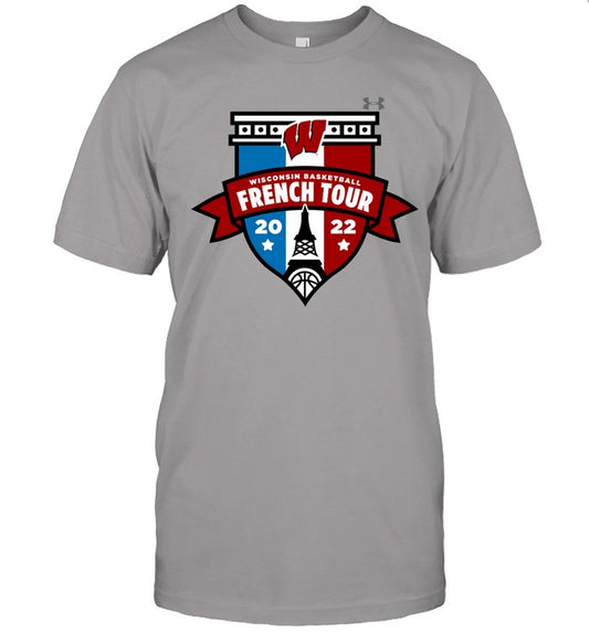 Wisconsin Badgers Basketball French Tour 2022 Shirt