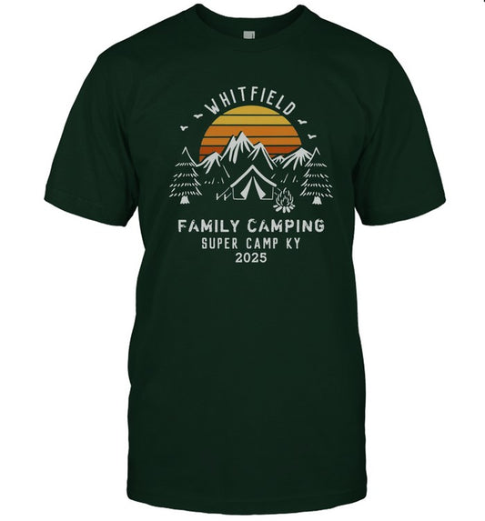 Whitfield Family Camping Super Camp Ky 2025 T-Shirt