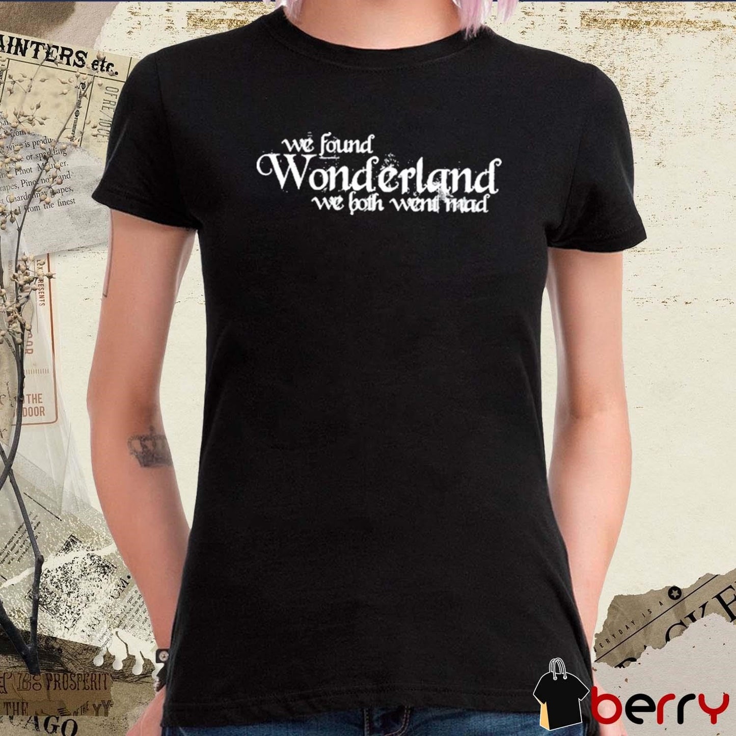 1989 section we found wonderland we both went mad vintage t-shirt