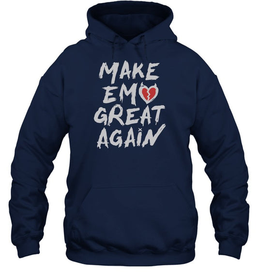 Top Make Emo Great Again Hoodie