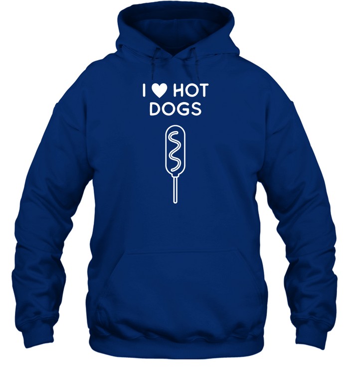 Top I Heart Hot Dogs Hoodie