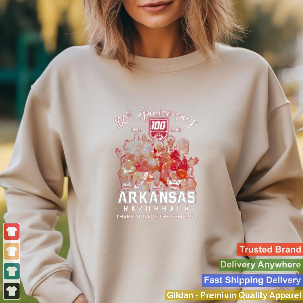 100th-Anniversary-1883-2023-Arkansas-Razorback-Thank-You-For-The-Memories-T-Shirt