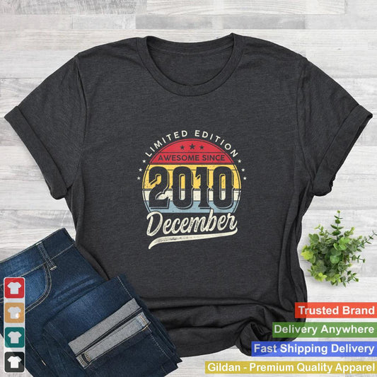 11 Years Old Limited Edition Awesome Since 2010 December T Shirt