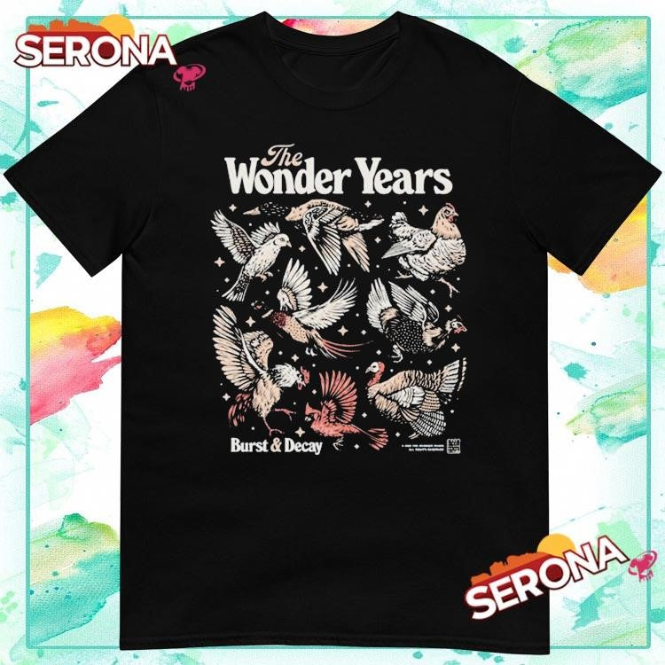 The wonder years band bird collage shirt