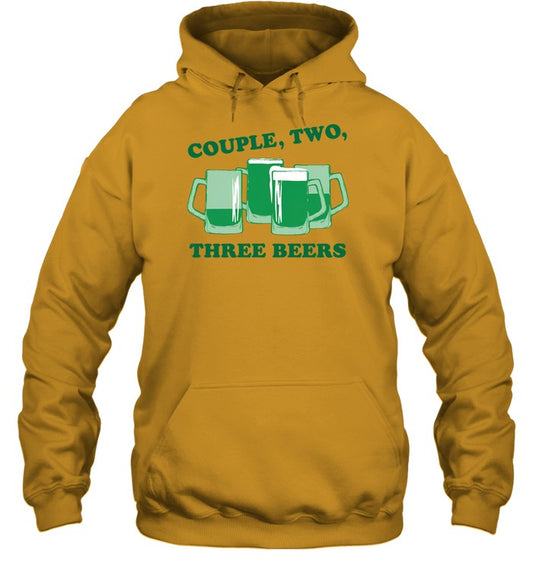 Top Couple, Two, Three Green Beers Minnesota Hoodie