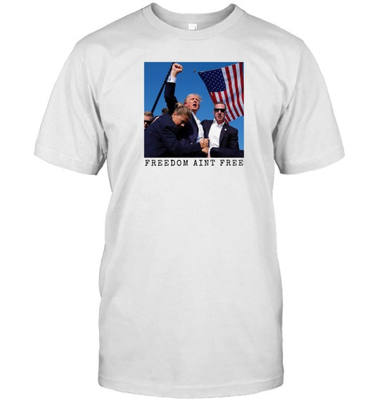 Westernfeelsboutique Freedom Ain't Free Trump Shooting Tee