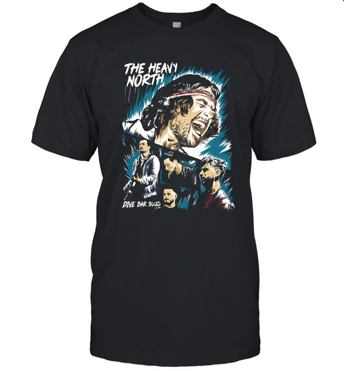 The Heavy North Dive Bar Blues Black T-Shirt Limited