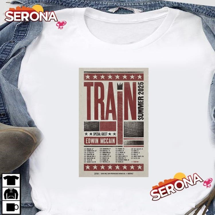 Train band special guest edwin mccain summer 2025 shirt