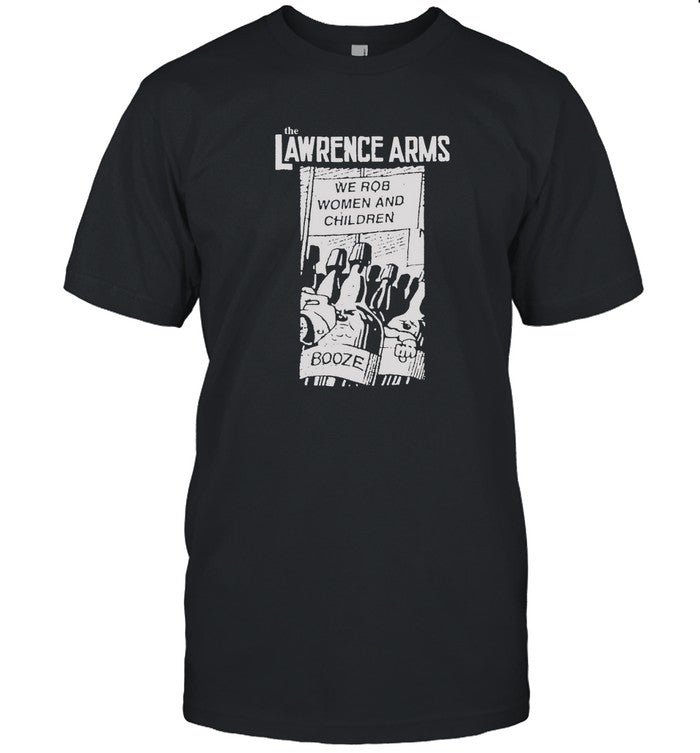 The Lawrence Arms Booze Black T Shirt