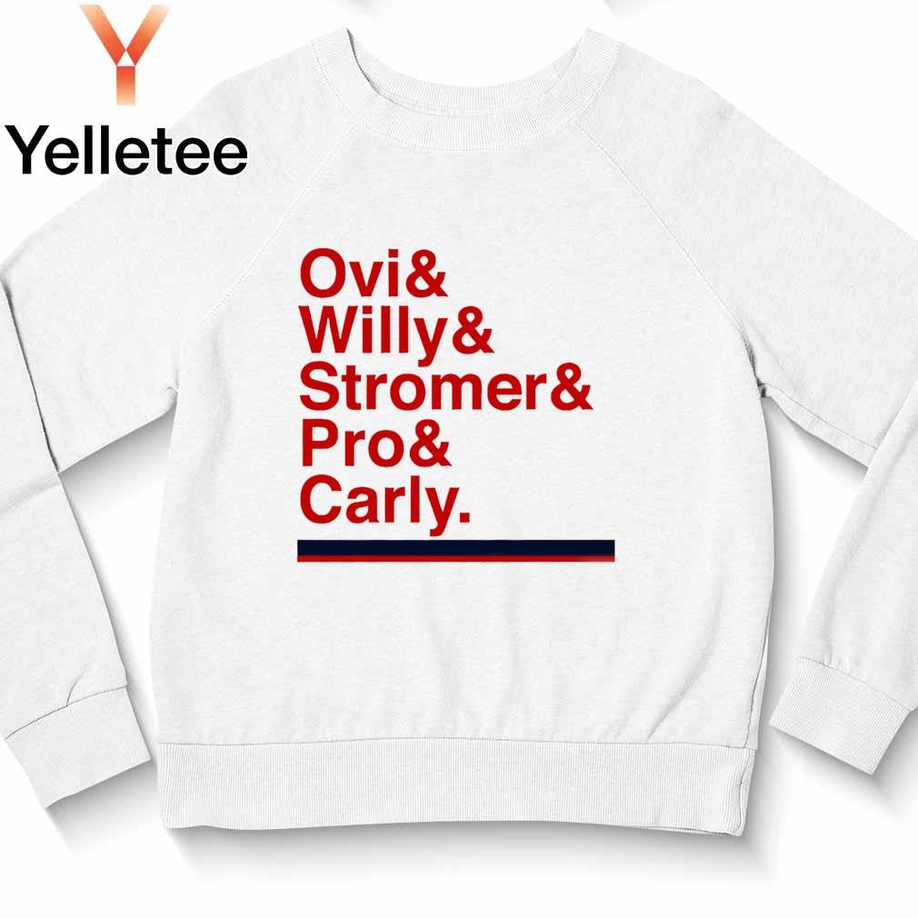 Washington Capitals ampersand Ovi Willy Stromer Pro Carly shirt