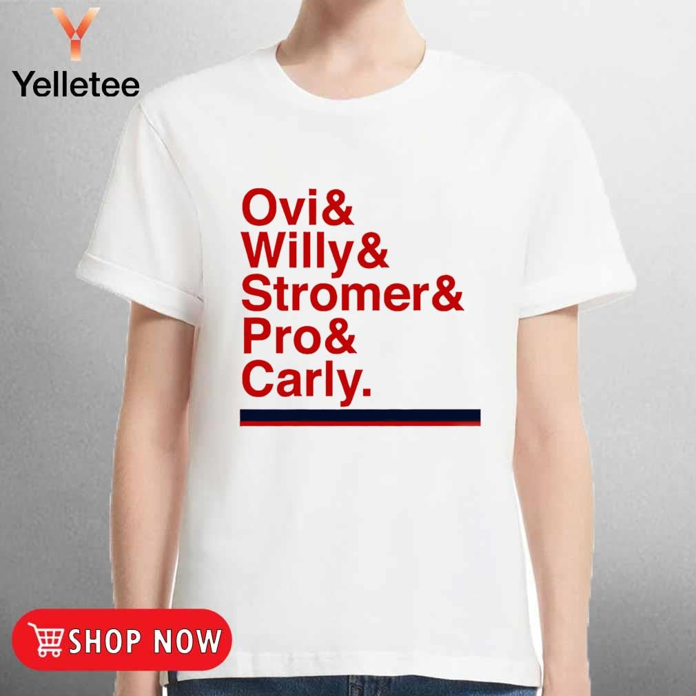 Washington Capitals ampersand Ovi Willy Stromer Pro Carly shirt