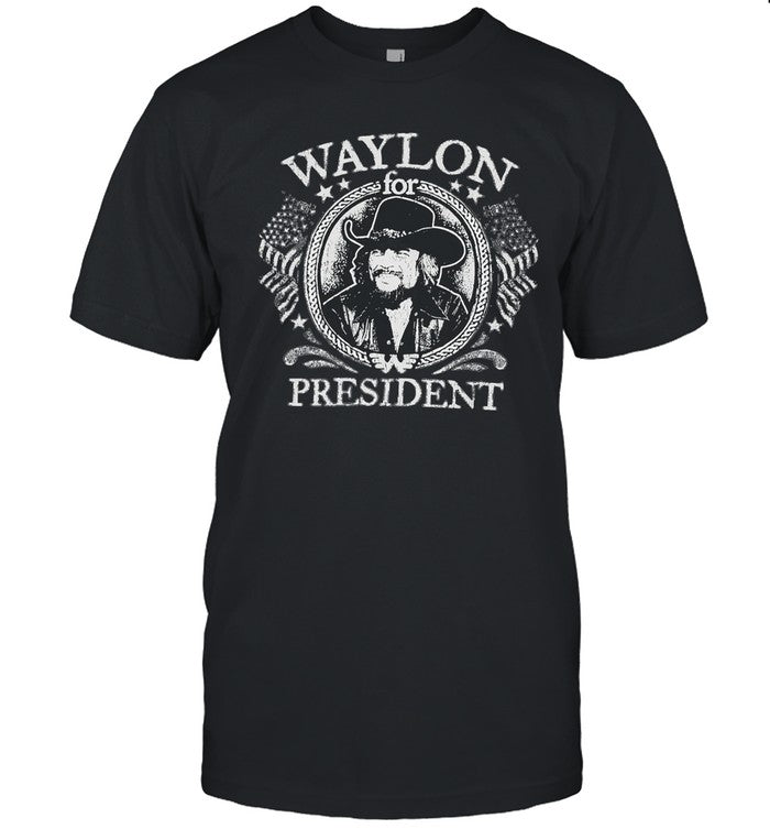 Waylon For President Circle Photo Men's T-Shirt