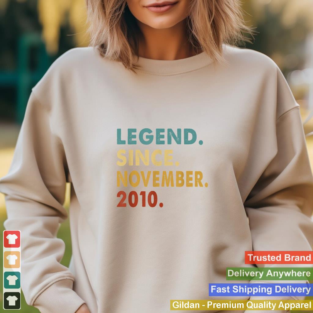 11 Years Old Gifts Epic Legend November 2010 11th Birthday T Shirt