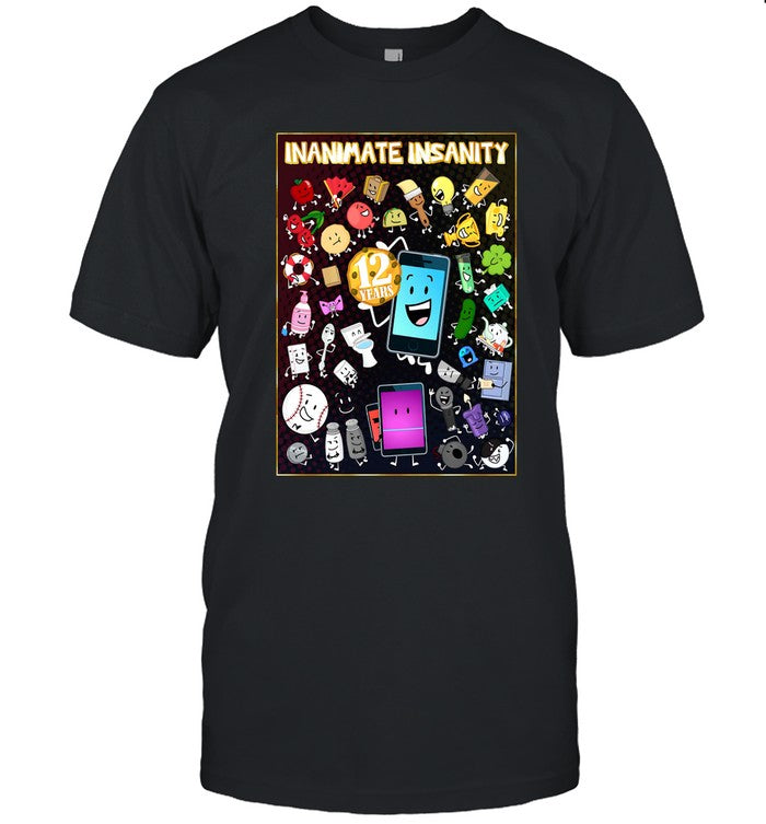 12 Year Anniversary Inanimate Insanity t shirt