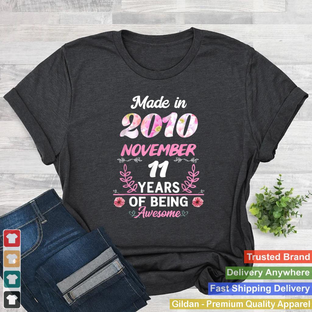 11 Years Old 11Th Birthday Born In November 2010 Women T Shirt