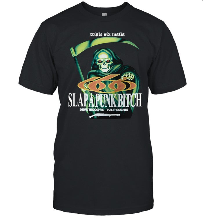 Triple Six Matia Slapapunk Bitch Devil Thoughts Evil Thoughts Shirt