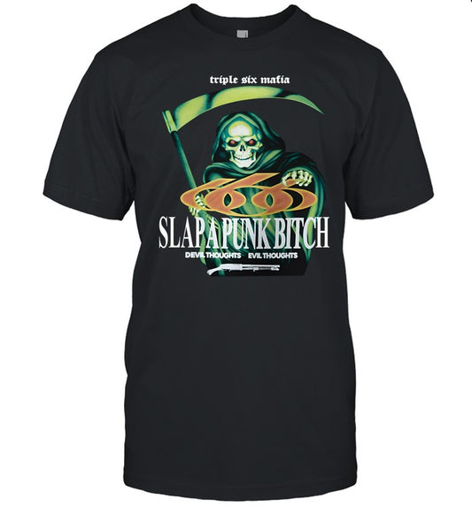 Triple Six Matia Slapapunk Bitch Devil Thoughts Evil Thoughts Shirt