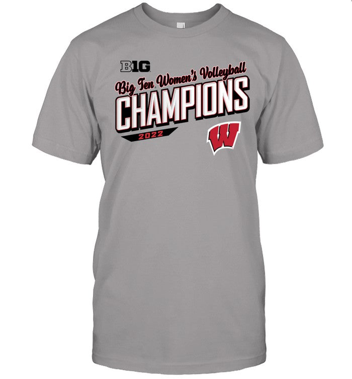 Wisconsin Badgers 2022 Big 10 2022 Big 10 Women's Volleyball Regular Season Champions Shirt