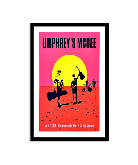 Umphrey’s McGee March 24 2024 The Observatory North Park San Diego CA Poster