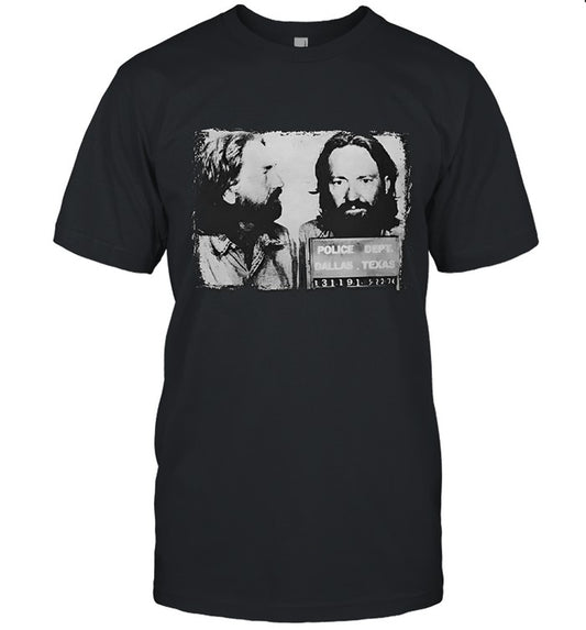 Willie Nelson Mugshot Profile Tee