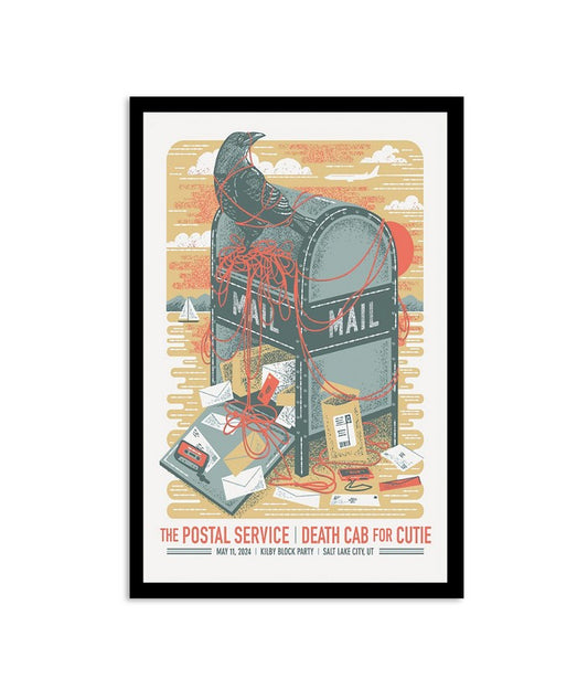 The Postal Service and Death Cab for Cutie May 11 2024 Kilby Block Party Salt Lake City UT Poster