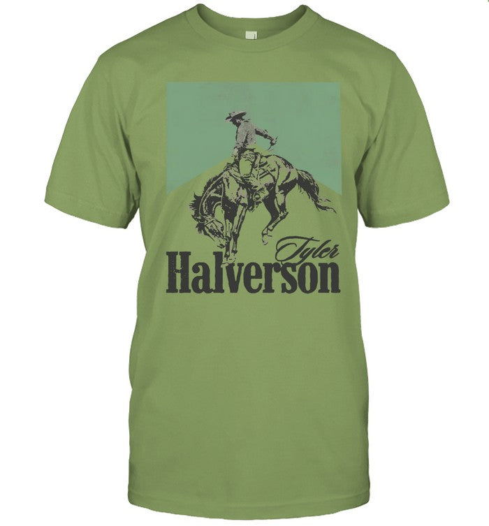 Tyler Halverson 2024 Chevron Bucking Horse T-Shirt