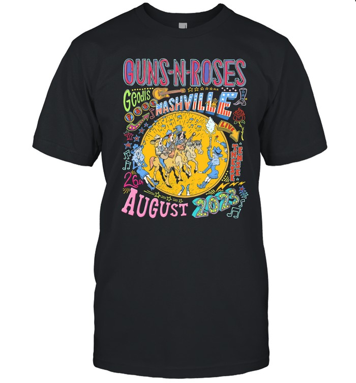 2023 Guns N' Roses Tour Nashville T-Shirt