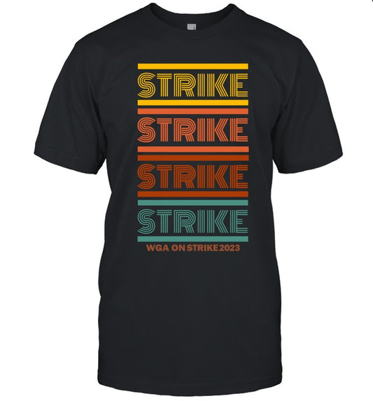 WGA Strike Shirts Repeating Strike T-Shirt