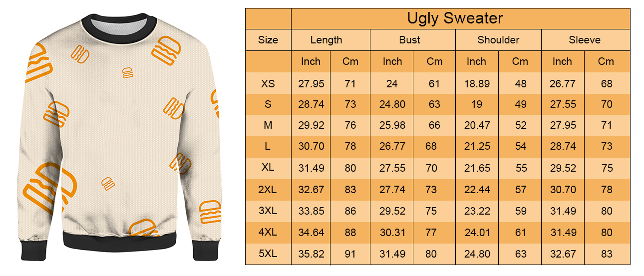 Limited Edition Big Monogram Orange LV Louis Vuitton 3D Ugly Sweater