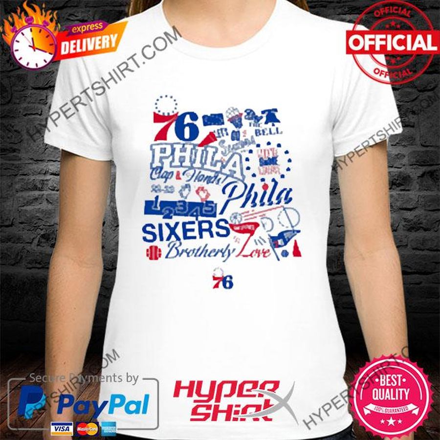 76 Phila Clap Your Hand Ring The Bell Make Some Noise Sixers Brotherly 2022 Shirt