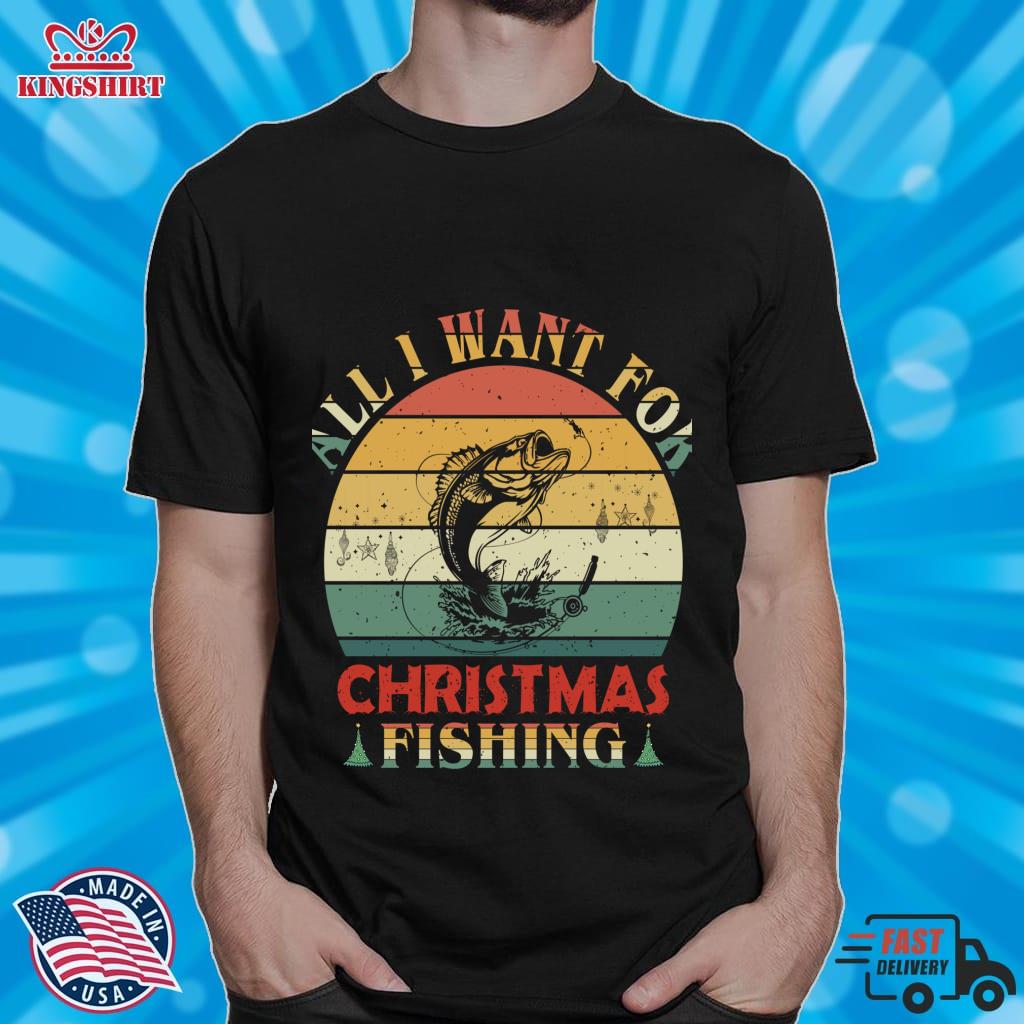All I Want For Christmas Fishing Lightweight Hoodie
