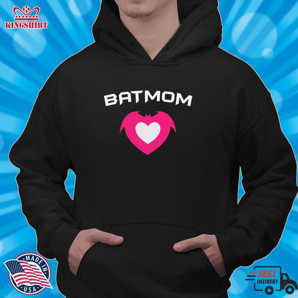 BATMOM Heart   Proud Mom Mother Pullover Sweatshirt