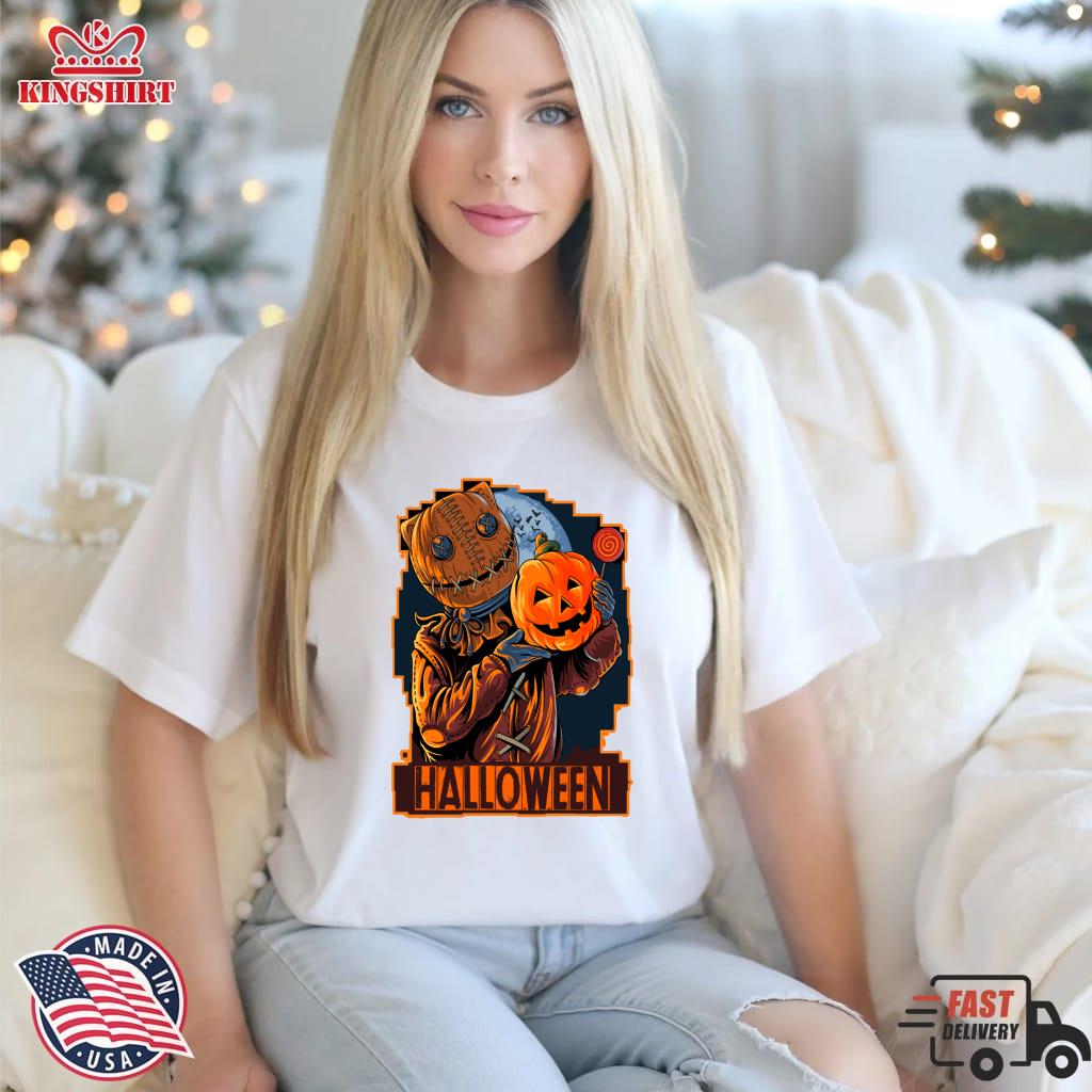 Best Sarcastic Funny Halloween Scary Evil Head Pumpkin T Shirt Lightweight Hoodie