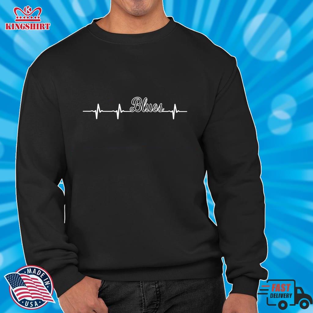 Blues Music Heartbeat Special Edition Lightweight Sweatshirt