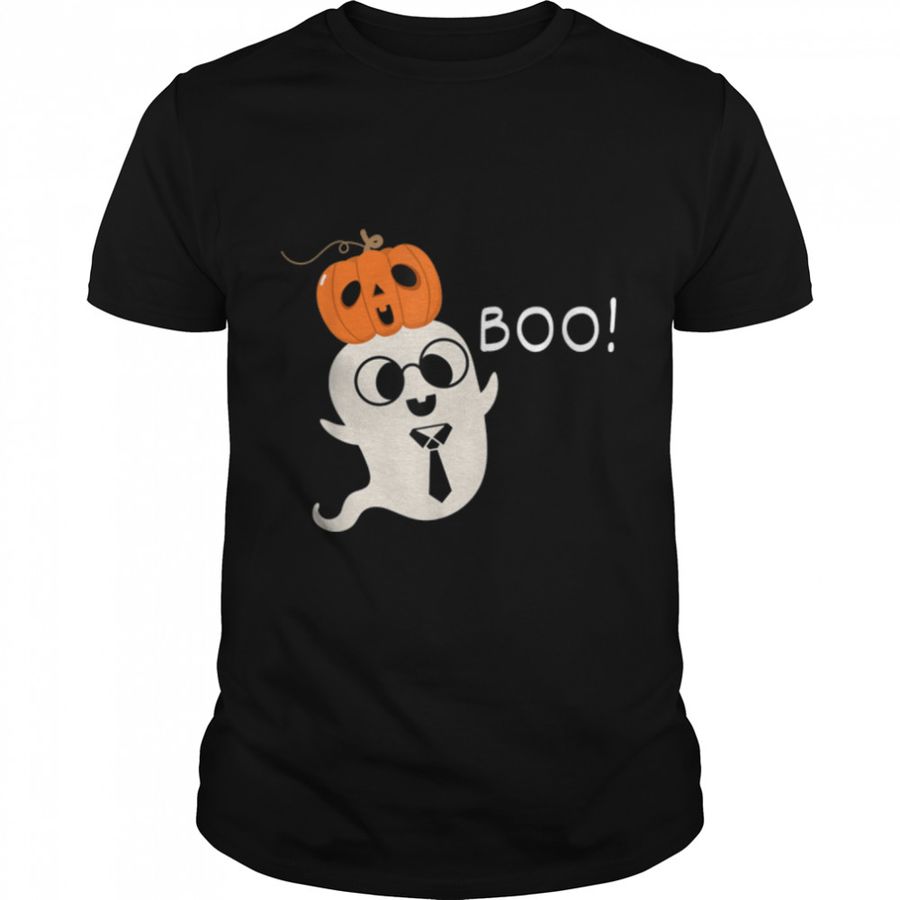 Boo Ghost Pumpkin Cute Halloween Costume Children And Adults T Shirt B0BKLDLRX2