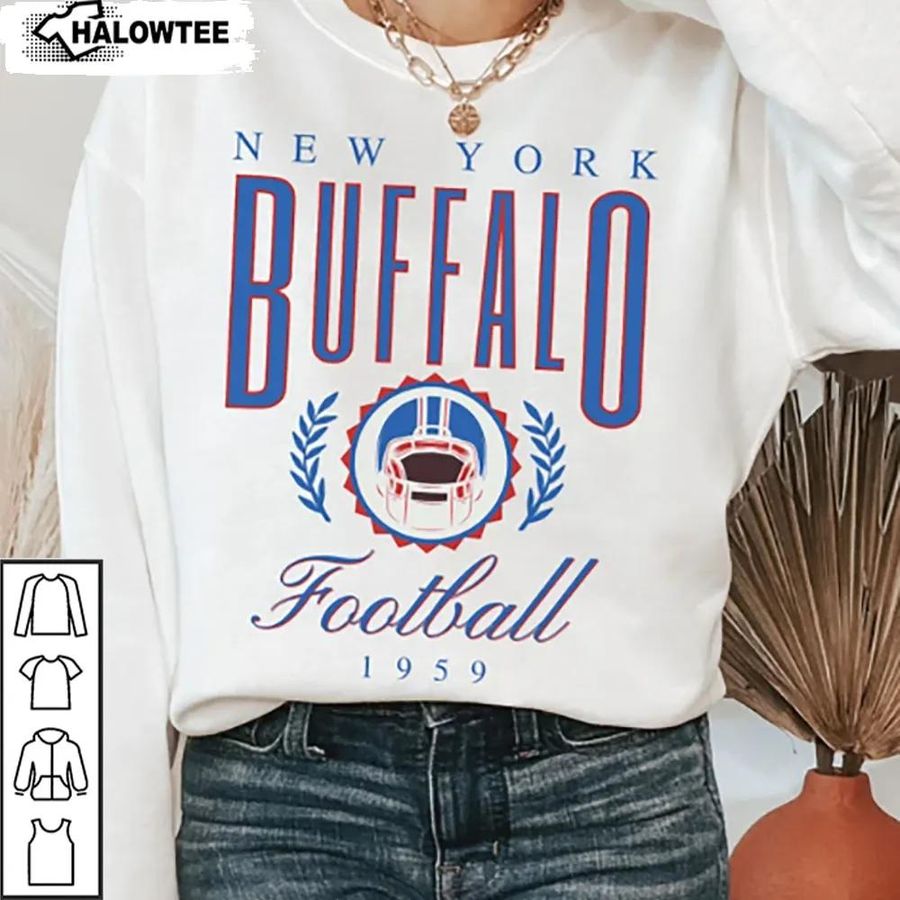 Buffalo Bills Football Hoodie Shirt Retro Cute Buf Ny Gift For Lovers