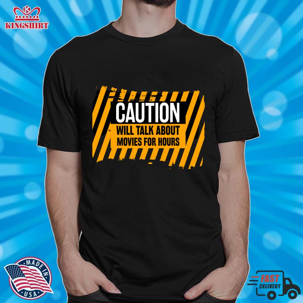 Caution Will Talk About Movies For Hour Pullover Sweatshirt