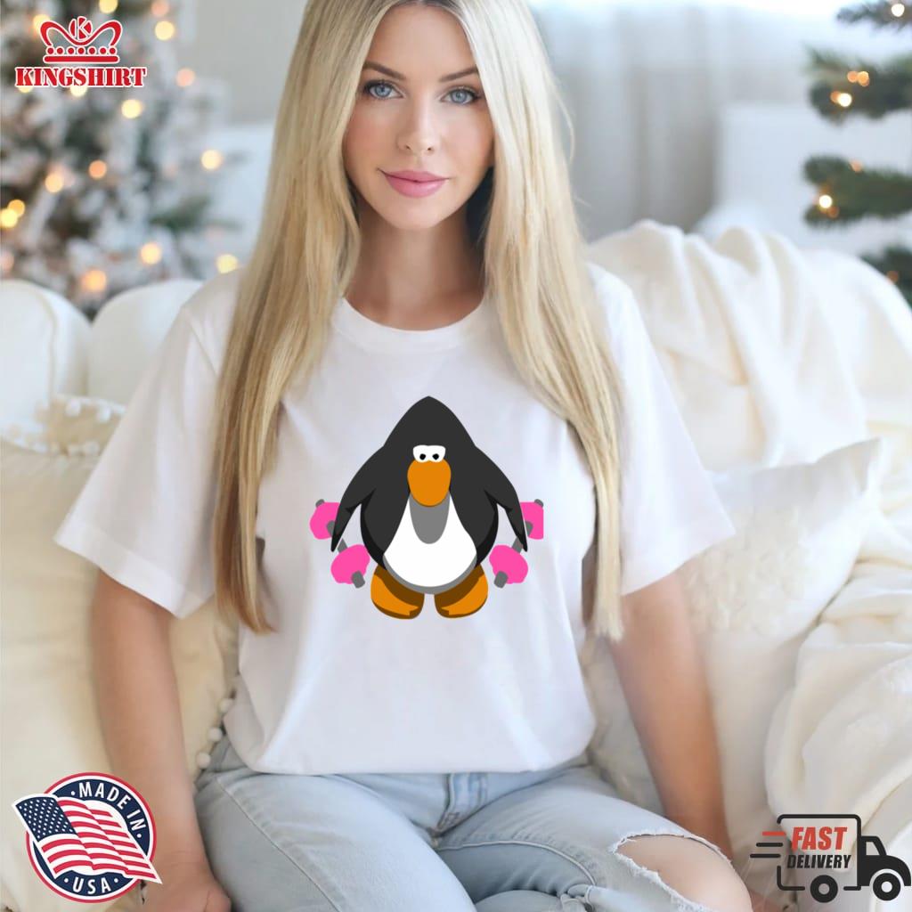 Club Penguin With Weights   Lightweight Hoodie